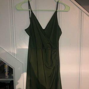 Emerald V Neck Dress